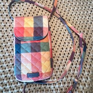 Vera Bradley Colorful Plaid Quilted Crossbody